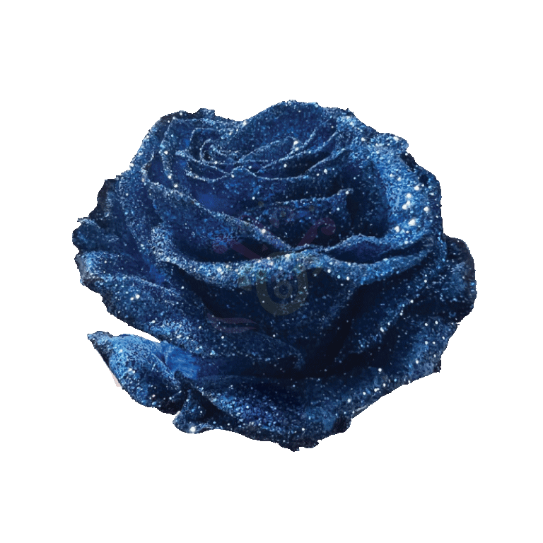 Blue Glittered Roses 2
