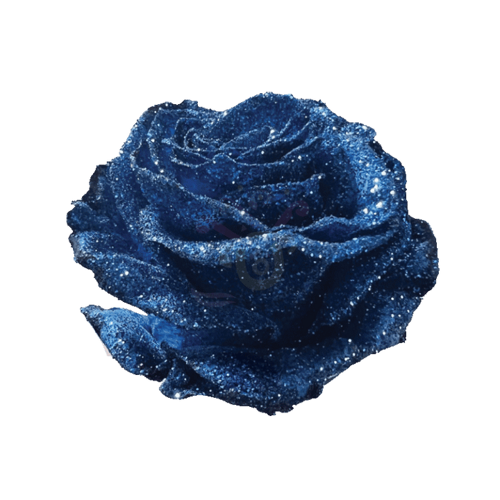 Blue Glittered Roses 2