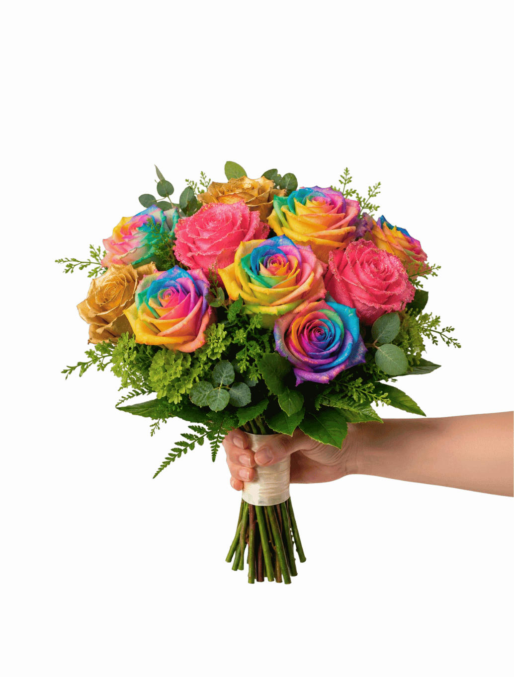 Rainbow Tinted Roses - Asiri Blooms