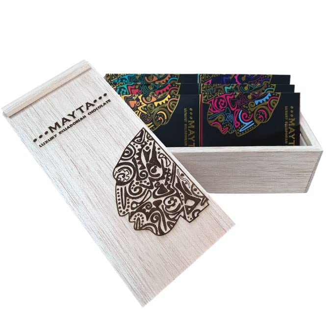 6 Luxury Dark Chocolate Bars in Elegant Gift Box • Asiri Blooms 