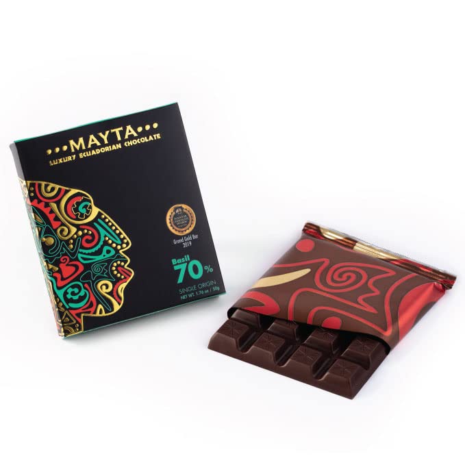 70% Basil Luxury Dark Chocolate (Pack Of 12)